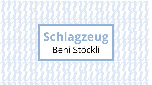 Video link: Beni Stöckli, Schlagzeug
